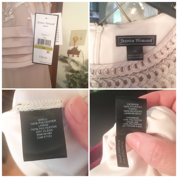 🎉 HP 6.9.18 🎉 Jessica Howard Embroidered Gown - Picture 8 of 8